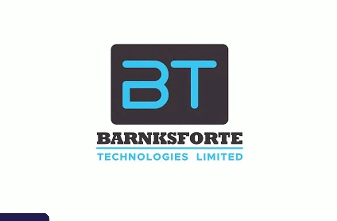 The old Barnksforte identity: a BT emblem above the words Barnksforte Technologies Limited.